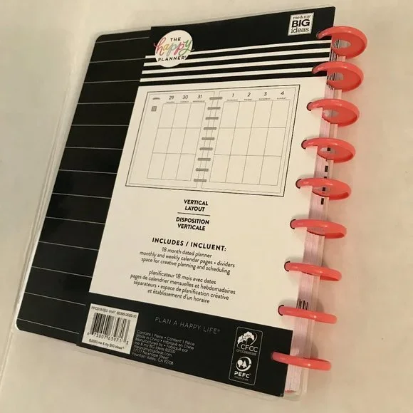 The Happy Planner Classic 18 Month Vertical Layout Hello Darling - Picture 10 of 12